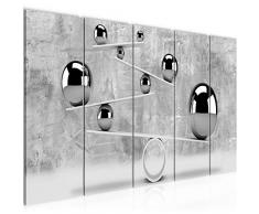 Tableau decoration murale SphÃ¨re 3D 200 x 80 cm - XXL Impression sur Toile Salon Appartment 5 Parties - prÃªt Ã accrocher - 504355b