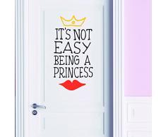 Chispum VIINF271Le - Sticker décoratif, Design Its Not Easy Being a Princess, 58 x 110 cm