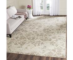 Safavieh Tapis dinspiration Vintage, Tissé Fibre de Viscose douce Tapis en Gris Pierre, 90 X 150 cm