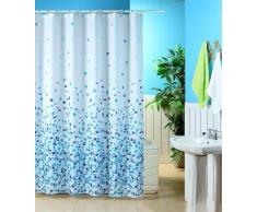 2 UR DOOR Rideau de Douche rÃ©sistant aux moisissures et aux moisissures - Taille Standard 180 x 180 cm - 100% Polyester - Motif mosaÃ¯que Bleu