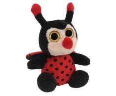Enesco Peluches Kalidou Peluche Coccinelle ladyby, Rouge et Noir, 16Â cm, Polyester, Noir, 14Â x 14Â x 16Â cm