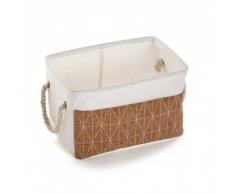 Versa Panier Ã Linge carrÃ© en liÃ¨ge, Multicolore, ne sapplique Pas