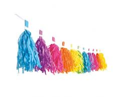 Decor Service Guirlande Papier Multicolore 3 m