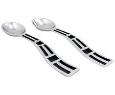 Mazali Motif Couverts Ã Salade Noir