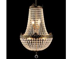 Lumilamp 5LL-CR44 Lustre en Cristal Vintage Env. 70-184 x Ã 40 cm.