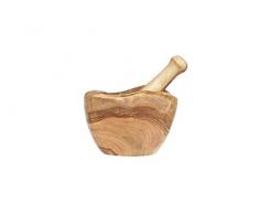 COSY & TRENDY 4785813 Mortier +pilon en bois dolivier, Diamètre 14cm