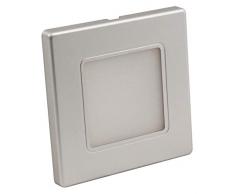 McShine LWE-86S Spot LED encastrable avec cadre argenté 2 W 100 lm 2 W Argenté