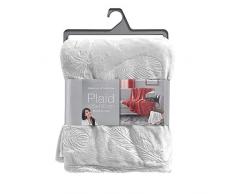 douceur dintÃ©rieur plaid 125x150cm relief ikaplume gris