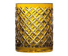 Crystaljulia 17133 Vase en cristal de plomb Jaune