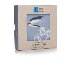 Lot de 4 dessous de verre - RSPB (Swallows)