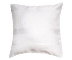 Soleil docre Coussin Jacquard Maya Blanc, Polyester, 40 x 40 cm