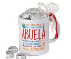 Mopec GB900.2.1 Abuela Tasse en cÃ©ramique dans une boÃ®te cadeau, avec 6 chocolats, porcelaine
