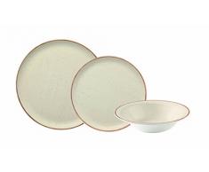 Couronne Vaisselle, Porcelaine, Beige, 23Â x 29Â x 30Â cm, 18Â piÃ¨ces