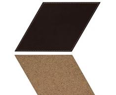 FreeForm Connect Diamant Dessous de Verre en Similicuir Marron Chocolat Taille Unique