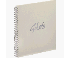 Pagna 30910â02 album photo avec inscription en allemandgäste avec surimpression argent - 310 x 320 mm 40 pages-blanc