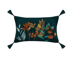 douceur dinterieur VARVARA Coussin Pompons, Vert, 30 x 50 CM