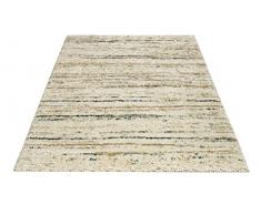 Hamat Tapis Highlights pour Chambre et Salon en PolypropylÃ¨ne Ivoire RayÃ©, 200x290 cm