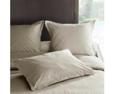 Vent du sud Manoir Taie de Traversin Unie en Coton Percale Lin 190 x 43 cm