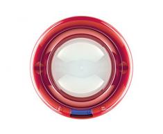 Abeba VV48639 Balance de Cuisine numérique Bubble en Rouge, Plastique, 45x35x25 cm