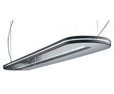 Morosini 0801so # 06skfl Lampe à suspension G5, 54 W, gris, 130 x 21 cm