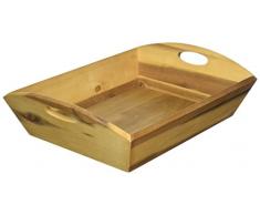 KESPER 63821 Panier de Pain 38x27,5x10,5cm en Acacia, Bois, Marron, 38 x 27,5 x 10,5 cm