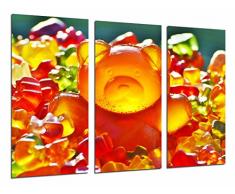 Tableau Moderne Photographique, Impression sur bois, Tienda Groceries Jelly Beans, Ours blanc doux, 97 x 62 cm, ref. 26999