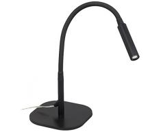 Viokef Lighting 4175900 Lampe de Bureau Ivor, Métal/, Noir, 12 x 12 x 46,5