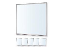 5x LEDVero 62x62 Panneau Ultraslim de LED dimmable - 36W, 3000lm, 6000K Plafonnier encastrÃ© avec clips de montage et transformateur EMV2016 dimmable - blanc froid