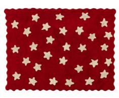 Aratextil Eden Tapis, Coton, Rouge/Beige, 120Â x 160Â x 30Â cm