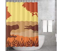 Bonamaison Rideau de Douche en Polyester Multicolore 155 x 220 cm
