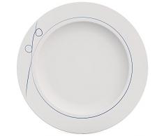 Ornamin Assiette Plate Ã 22 cm Esprit Bleu MÃ©lamine (ModÃ¨le 1203) / assiette Ã dessert, assiette Ã petit-dÃ©jeuner