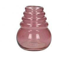 J. Kersten Vase en Verre Rose 13,5 x 13,5 x 16,5 cm