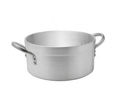 Pardini Faitout Moyen, Acier INOX, Gris, 24 cm