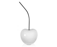Arte Dal Mondo D2665PW Grandes Cerises Statue Sculpture Pop Art en rÃ©sine laquÃ©e, Blanc, 66 x 27 x 24 cm