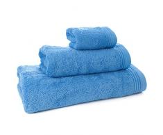 Aneesi Bath & Leisure 16x21cm Ultima Gant de Toilette en Pur Coton, Ensemble de 2, Bleu Marine