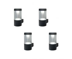 OSRAM Smart+ / Endura Lot de 4 Lanternes LED Connectés - Applique Extérieure - 16 Millions de couleurs - Etanche - Zigbee - Compatible Android & Amazon Alexa