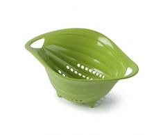 Zeal Passoire Petite (24.5 x 17 cm), Mélamine, Vert Citron, 24.5 x 17 x 11 cm