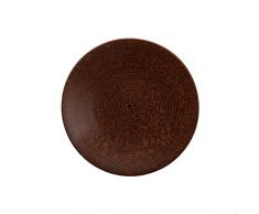 en Spain Lot de Assiettes Ã Dessert, GrÃ¨s 20.6x20.6x2 cm Marron