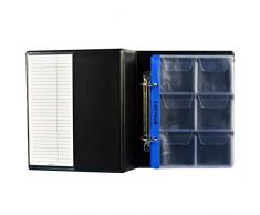 PELLERS Album pour 60 monnaies ou jetons. Classeur S. 10 feuilles, 60 pièces 55mm x 55mm. Idéal pour monnaies jusquà 48 mm de diamètre.