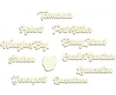 Couture Creations Dessous de verre Sentime, Tasmania Cities, Taille unique