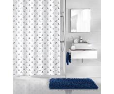 Kleine Wolke Textilgesellschaft Rideau de Douche, Fibres SynthÃ©tiques, Bleu, 200x180 cm