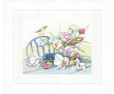 Kit au point compté Jonquilles sur la table