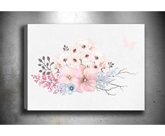 Bonamaison Peinture sur toile, multicolore, 40 x 60 cm - ConÃ§u et fabriquÃ© en Turquie