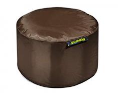 Pushbag Pouf, Polyester, Marron, 50 x 50 cm