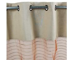 Thedecofactory 115403 Voilage Rouille Soie Coton 110 x 250 x 3 cm