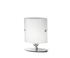 Rossini éclairage Laika Lampe de table en verre E27, 15 W, Blanc