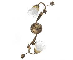 ONLI Lampadaire Arianna 2 lumières Bronze