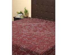 RAJRANG Feuille de lit brodÃ© Honme Ameublement Double Couvre-lit