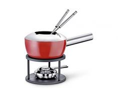 Koenig B02186 Fondue et Gourmet Wok Ustensile de Cuisine Rouge (29 cm 18 cm 20 cm Aluminium Acier Inoxydable)