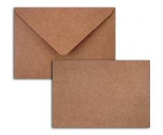 Toga KCA102 5 Cartes Doubles avec enveloppes, Papier, Kraft, 13 x 9 x 0,2 cm
